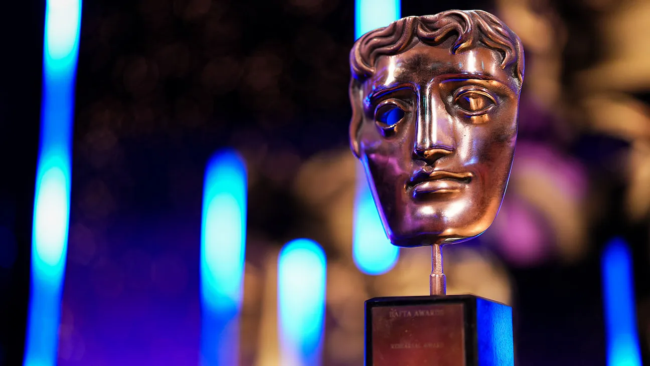 BAFTA Masks ahead of the EE BAFTA Film Awards 2026 at The Royal Festival Hall on February 22, 2026 in London, England