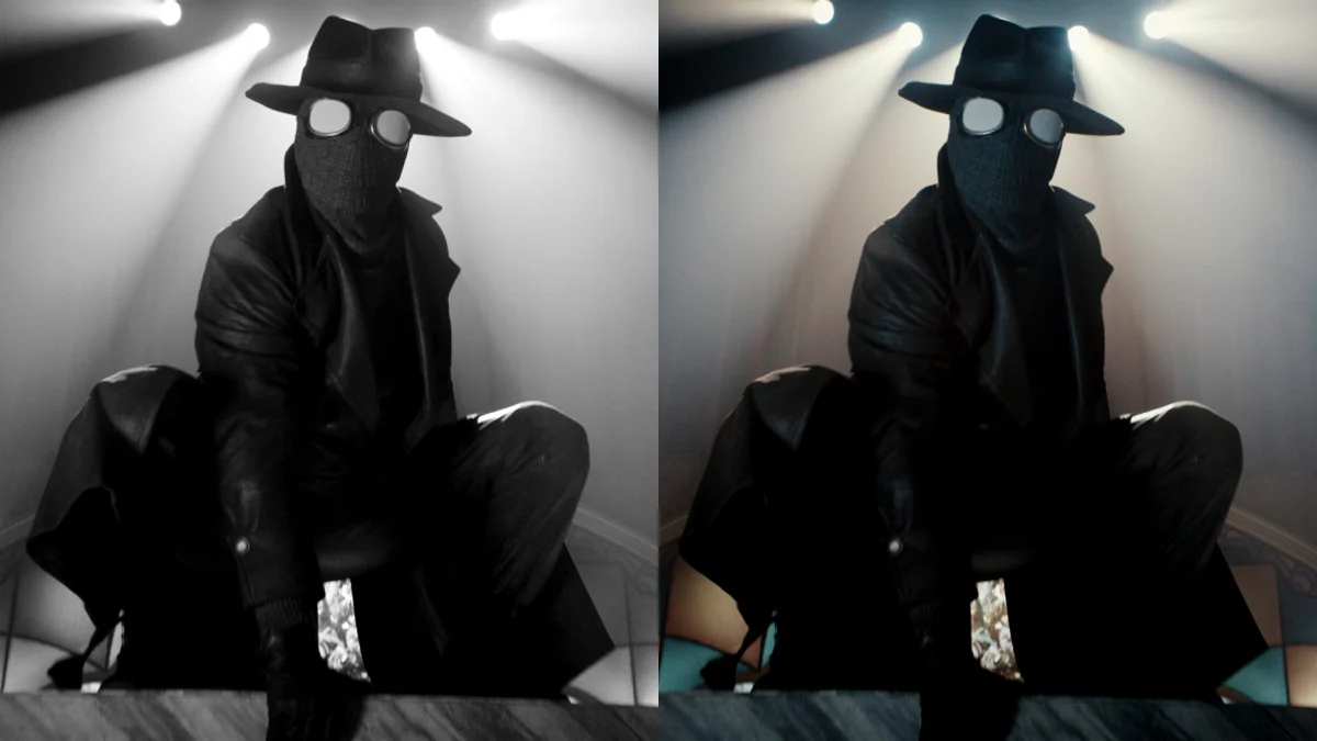 Comment Spider-Noir a réalisé les versions couleur et noir et blanc de la série